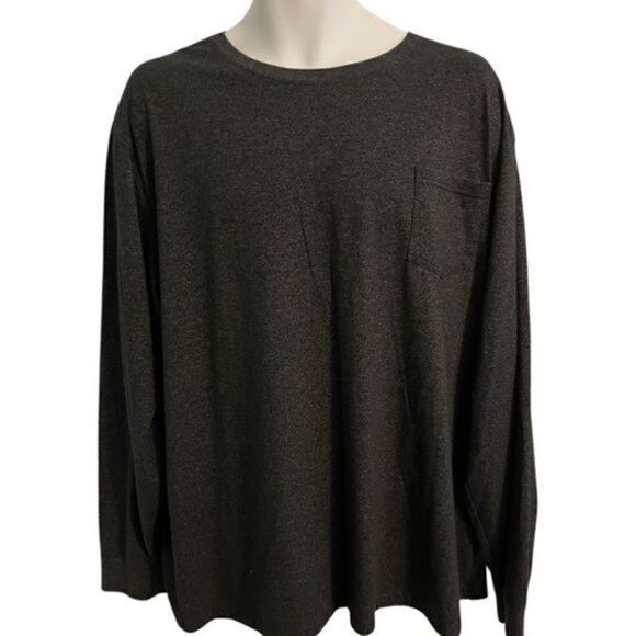 Lee Dark Gray Stretch Quick Dry Long Sleeve T-Shirt. Size 2XL - Picture 1 of 4